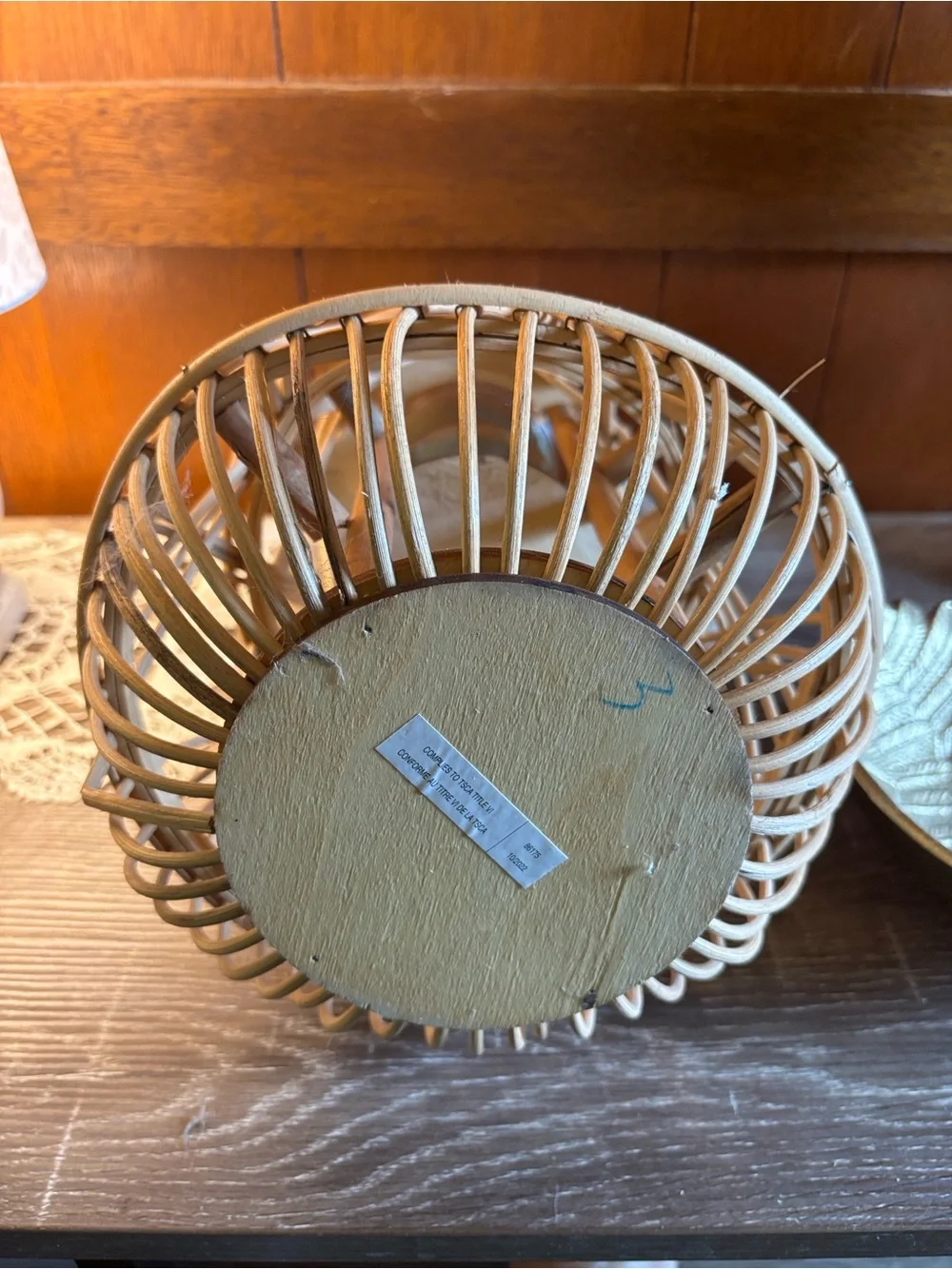 Boho - modern farmhouse - coastal Sienna Tonga bamboo woven hurricane lanterns